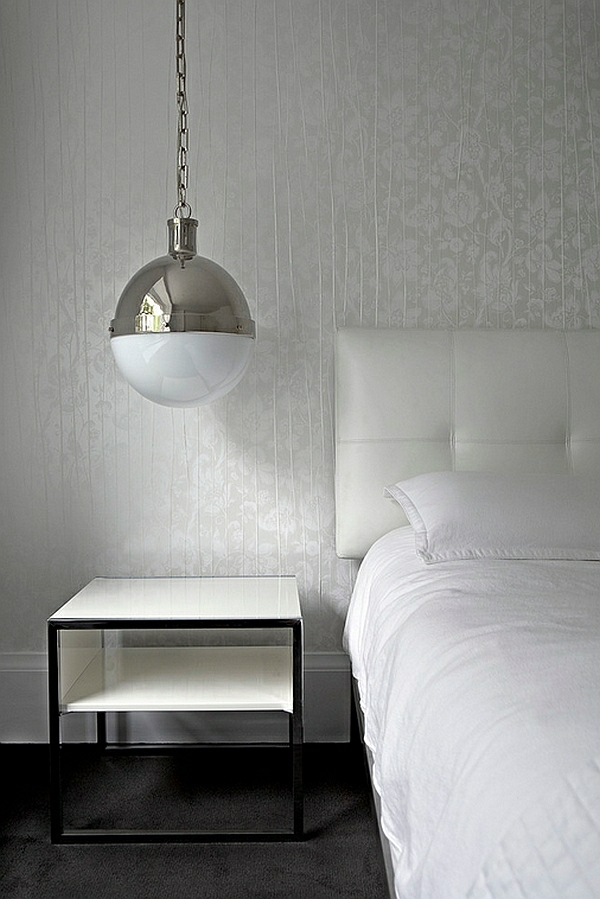 designer lampen schlafzimmer beistelltisch