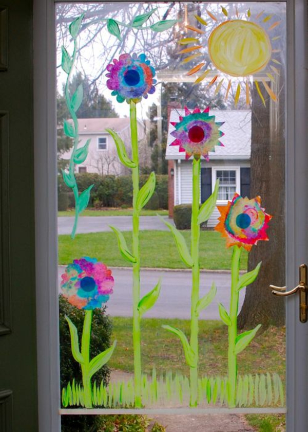 DIY Projekte - Frühlingsdeko basteln mit Kindern