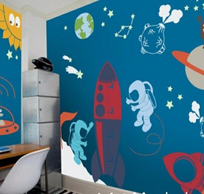 Kinderzimmerwände gestalten - reisen Sie durch die Kinderwelt