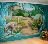 Kinderzimmer Wandtattoo - Dinosaurier-Abbildungen für Jungs