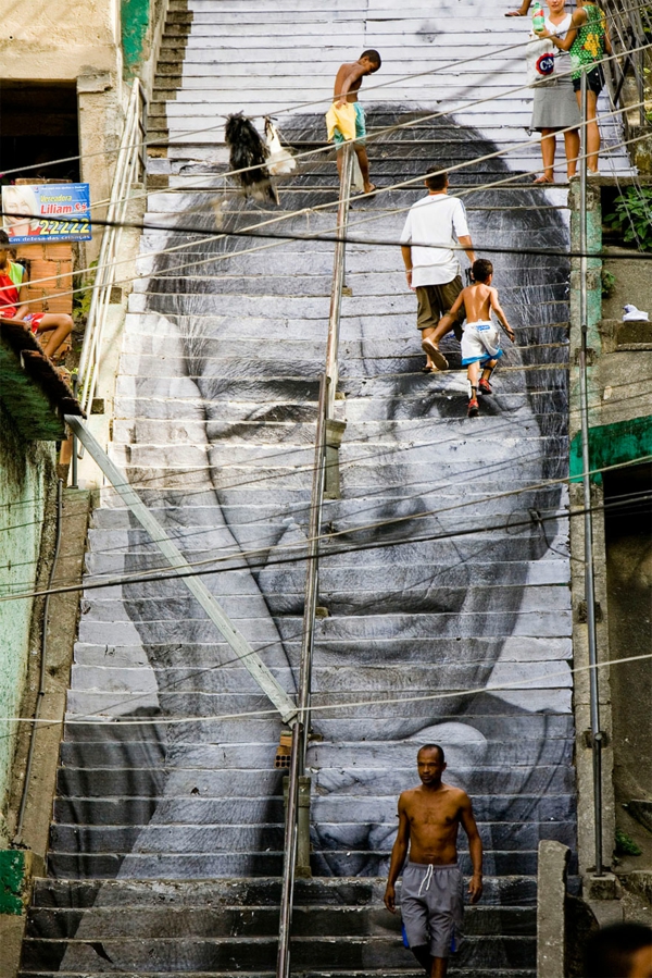 straßenkunst außenarchitektur art treppen verkleiden brasilien