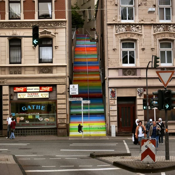 straßenkunst außenarchitektur art treppen verkleiden deutschland