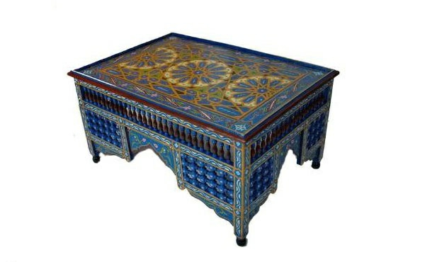 königblau muster farben tisch orientalische Möbel