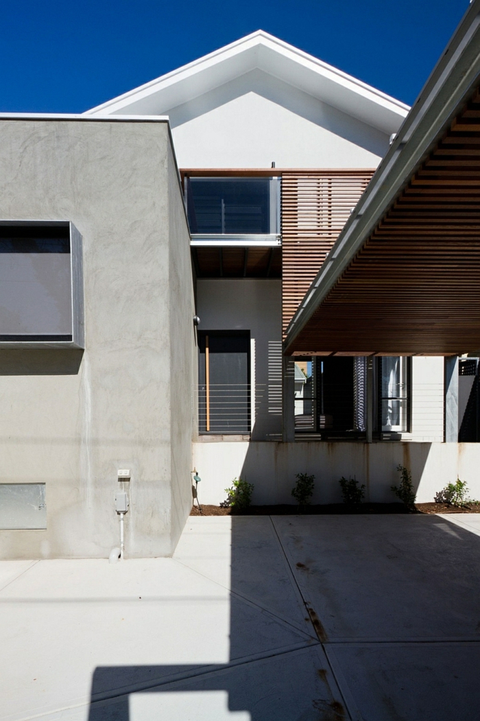 moderne inneneinrichtung aus holz außenbereich architektenhaus