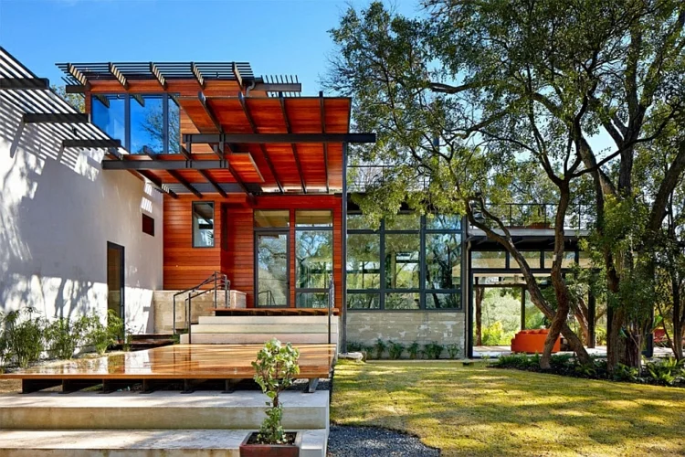 nachhaltige architektur green latern residenz texas usa