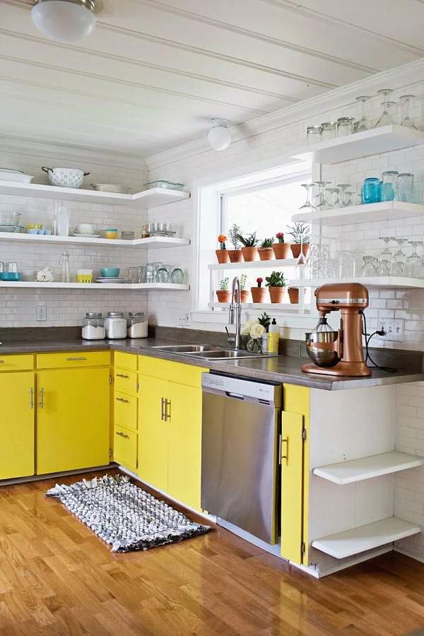 pflegeleichte Schöne Zimmerpflanzen gelb küchenblock