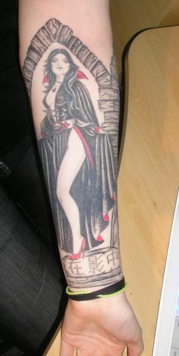 tattoo unterarm bilder für männer vampir