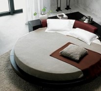 15 runde Betten auf moderner Plattform