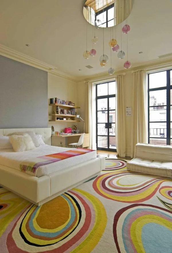 schlafzimmer ideen farbgestaltung sommerpalette bodenbelag 