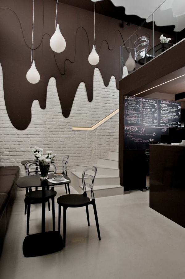 bar restaurant design ideen chocolate bar polen