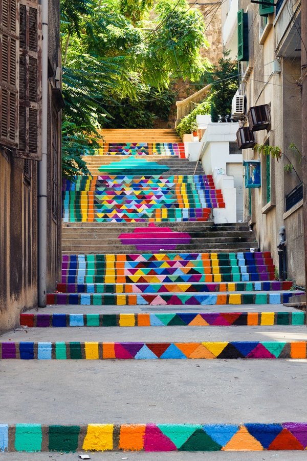außenarchitektur art treppen verkleiden libanon