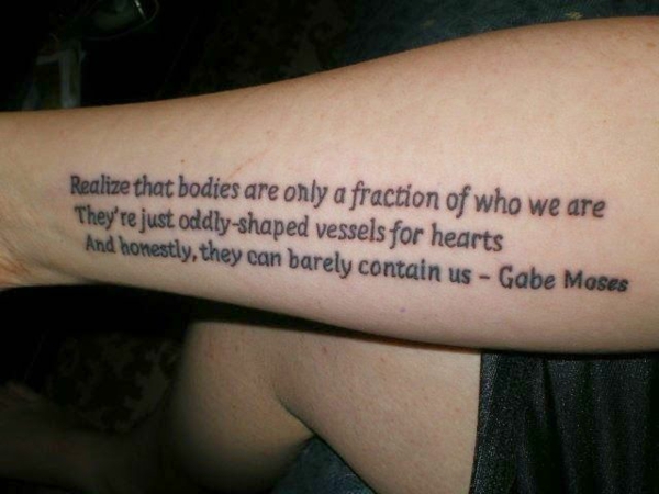 tattoo schriften originelle sprüche unterarm