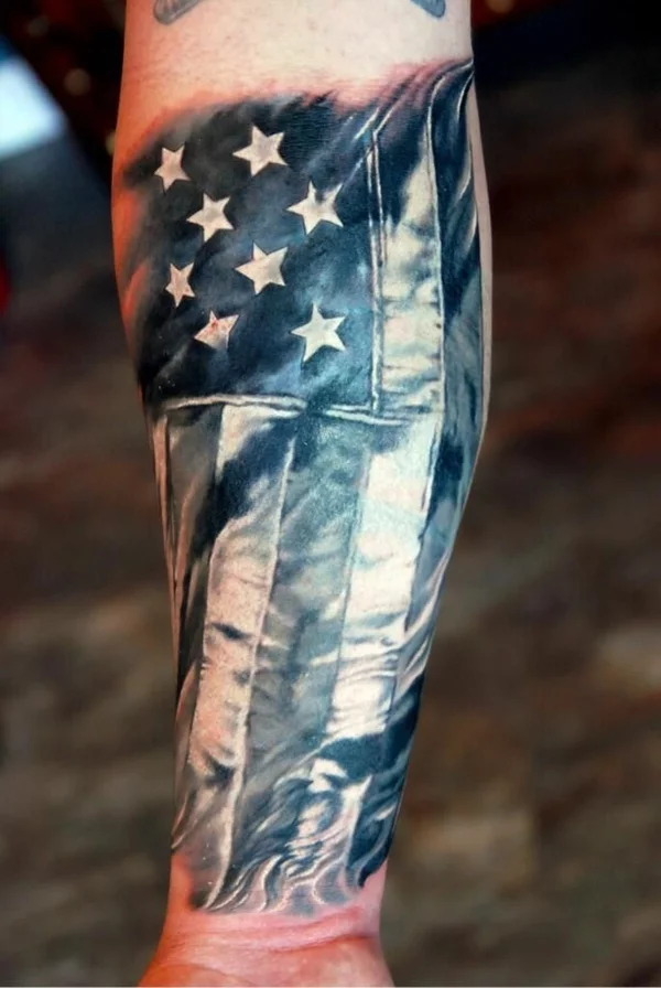 unterarm tattoo design ideen amerika motive