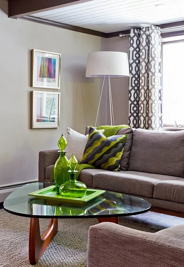 wohnzimmer beleuchtungsideen standleuchten stativlampe couchtisch sofa