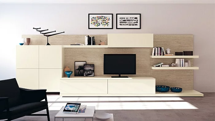 wohnzimmer einrichtungsidee minimalistischer stil klare linien schlicht modern