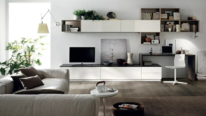 wohnzimmer einrichtungsideen im minimalistischen stil