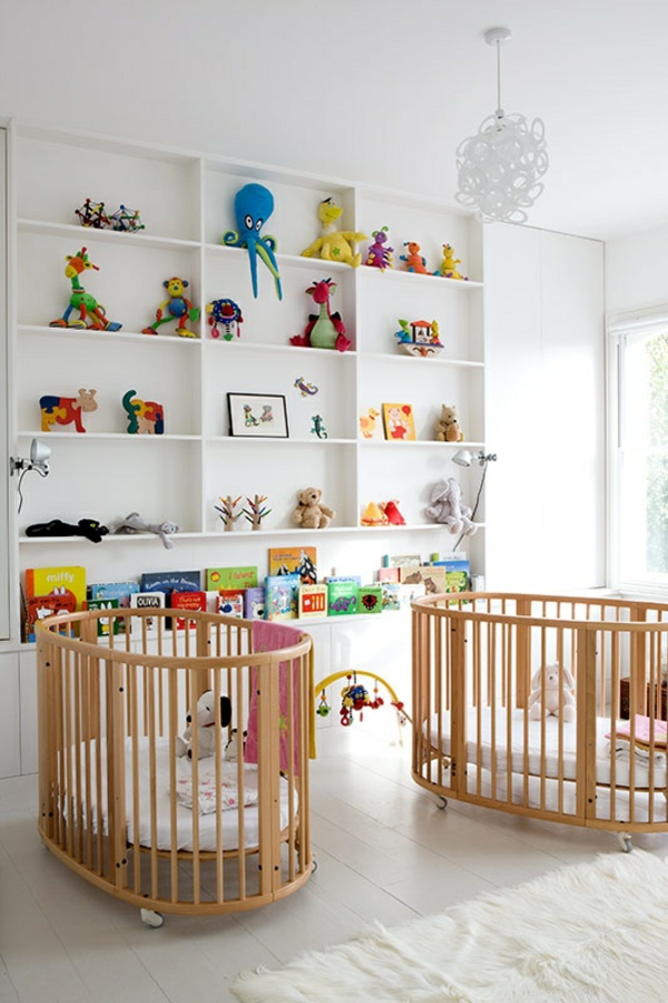 Babyzimmer spielzeuge gestalten deko ideen regale babybett