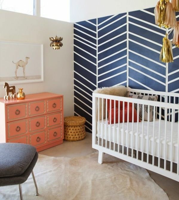Babyzimmer gestalten deko ideen wandgestaltung kommode