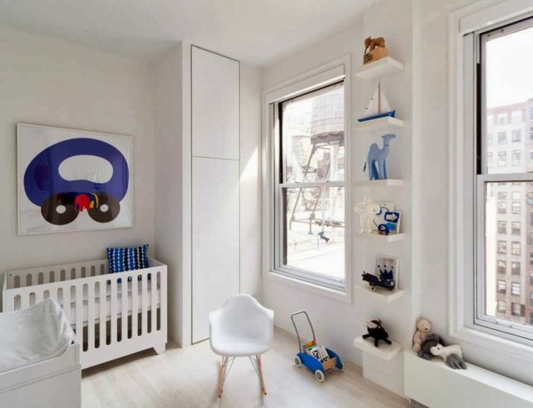 Babyzimmer gestalten deko ideen weiß ambiente