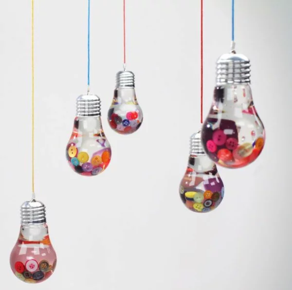 DIY Deko aus Glühbirnen art deko