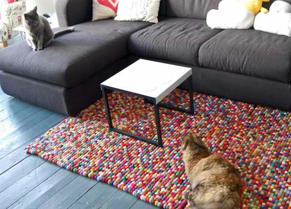 DIY Teppiche und Fußmatten couchtisch wohnzimmer