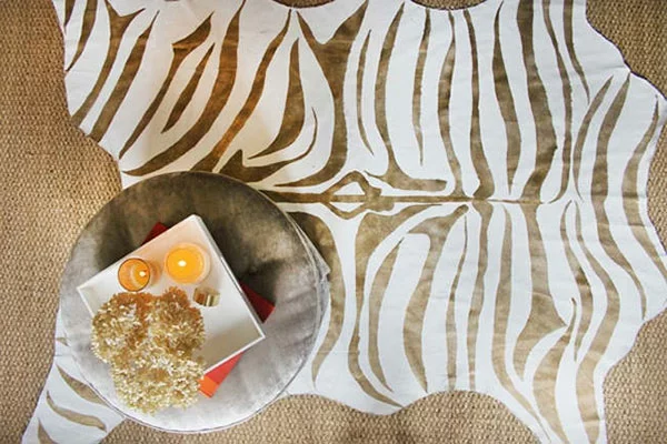 DIY Teppiche und Fußmatten zebrastreifen braun