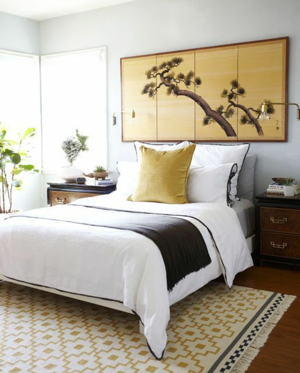 Feng Shui Schlafzimmer komplett farben gestalten bett