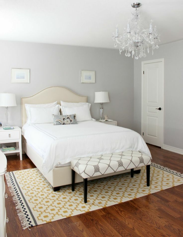 Feng-Shui Schlafzimmer komplett farben gestalten weiß