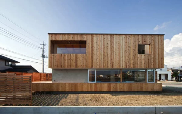 bungalow Fertighaus Holz und Blockhäuser geometrie