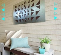 Outdoor Wanddeko selber machen – geometrische DIY Projekte
