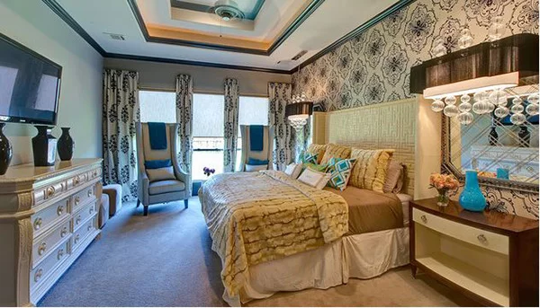 Schlafzimmergestaltung und Wandfarben deko einrichten bodenbelag