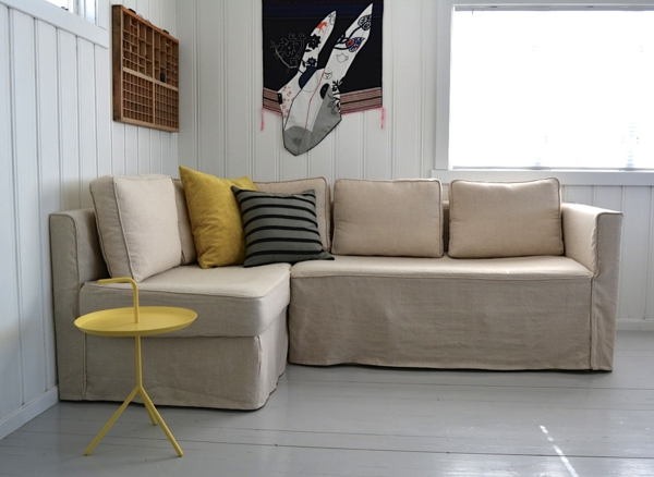 Stretchbezug für Sofa beige braun