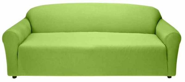 Stretchbezug Sofa hell grün frisch aktuell