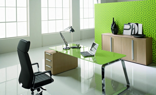 arbeitszimmer gestalten feng shui büro büromöbel holz farben