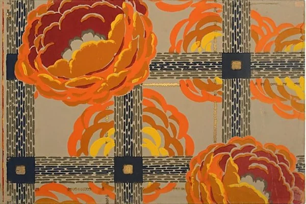 dekotapete tapeten design wohnideen orange blumen