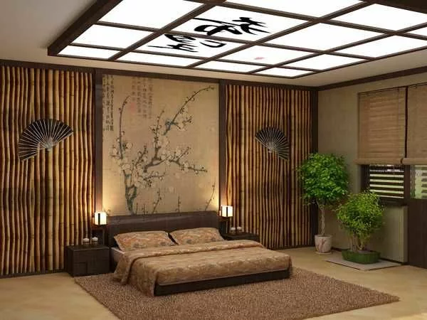 orientalisches schlafzimmer design dekorative decke