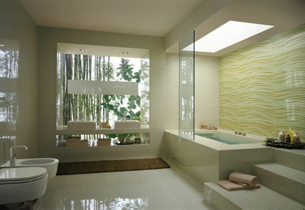 badewanne verkleiden einbauwanne moderne badezimmer fliesen zen atmophäre