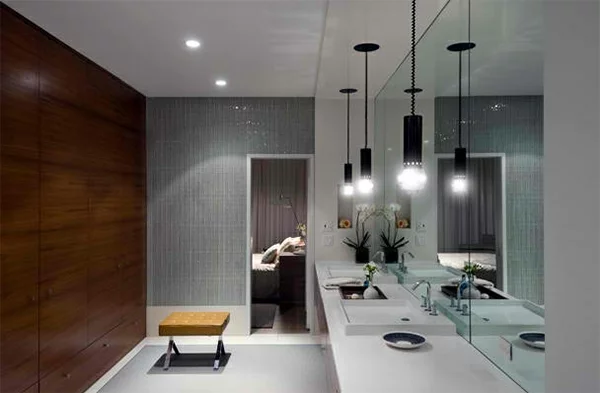 badezimmer design badspiegel beleuchtung 