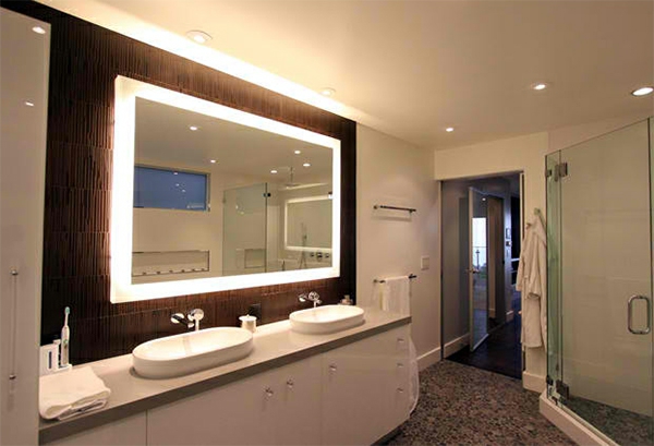 badezimmer design badspiegel beleuchtung