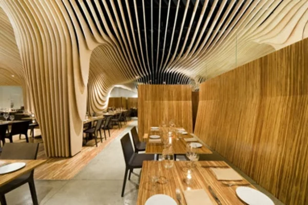 bambusmöbel bambusholz restaurant einrichtung