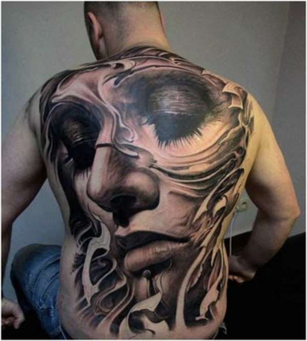 Motive rücken tattoo mann Maori Tattoo