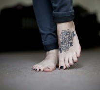 90 Tattoo Fuß Ideen – stilvoll im Trend bleiben