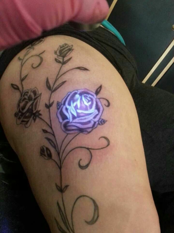 tattoos uv tattoo unique rose