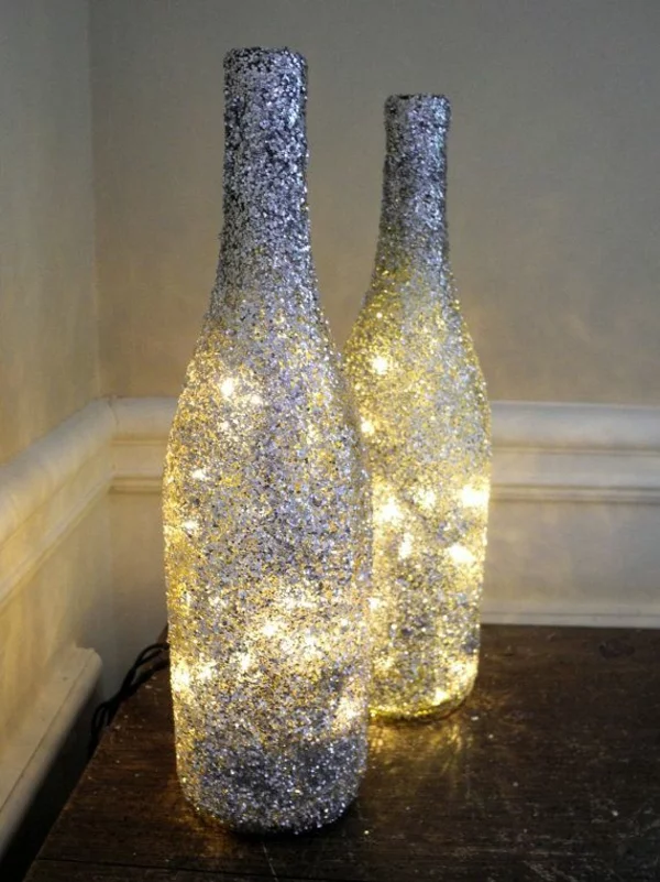 designer leuchten diy lampe aus weinflasche 