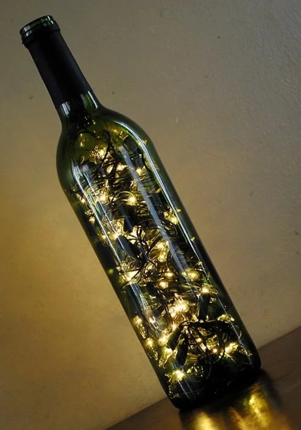 designer leuchten diy lampe weinflasche