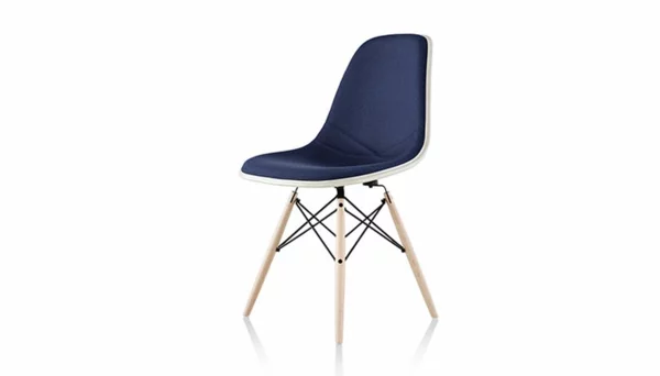 designer möbel designstühle eames shell chair weiß blau gepolstert