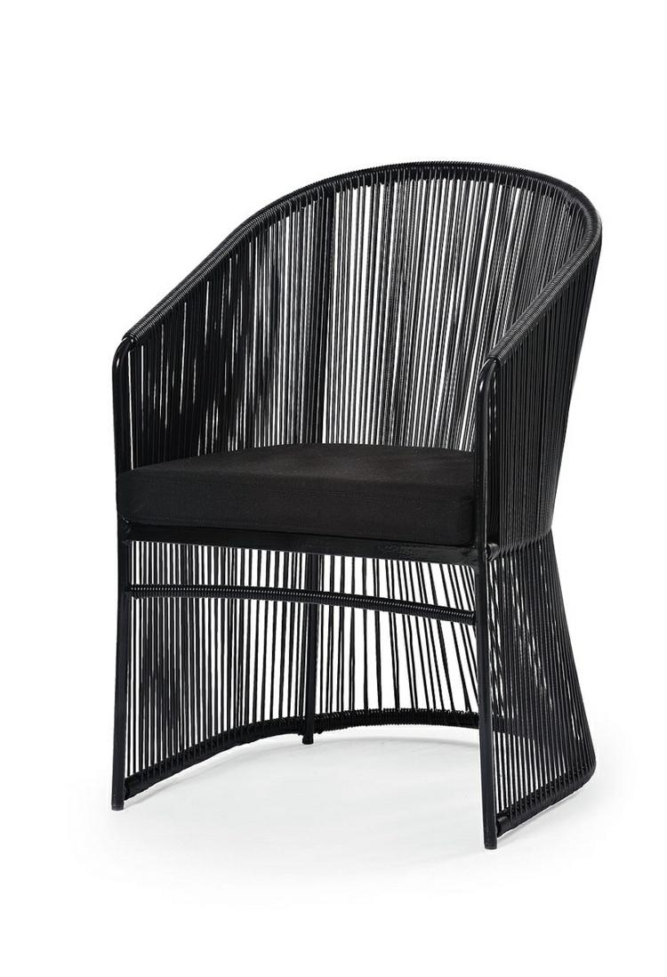 designer möbel outdoor lounge möbel sessel schwarz varaschin design