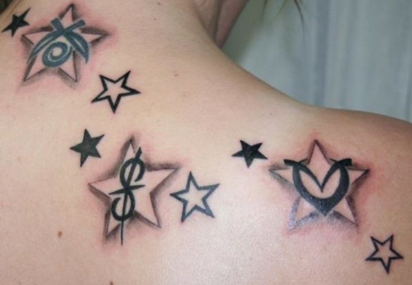 tattoo sterne am rücken tattoos designs
