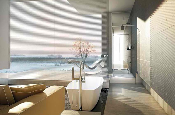 freistehende badewanne modernes badezimmer sofa moma design