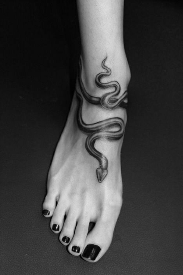 fuss tattoo designs schlange 